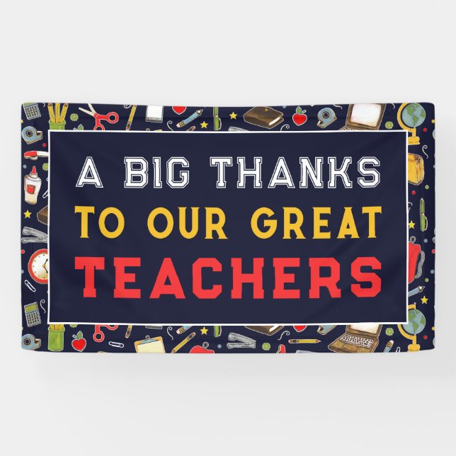 Teacher Appreciation Banner (Horizontal)