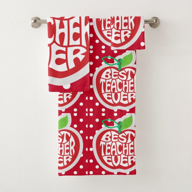 Teacher Appreciation Bath Towel Set (Insitu)