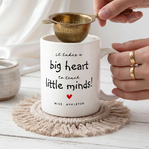 Teacher Appreciation Big Hearts' Little Minds Coffee Mug