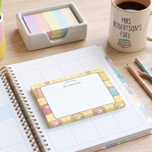 Teacher appreciation Book Pattern  Post-it Notes