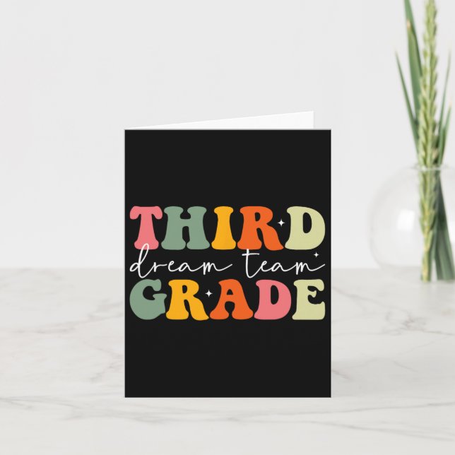 Teacher Appreciation Byck To School Third Grade Dr Card (Front)