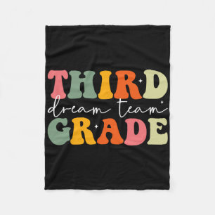 Teacher Appreciation Byck To School Third Grade Dr Fleece Blanket