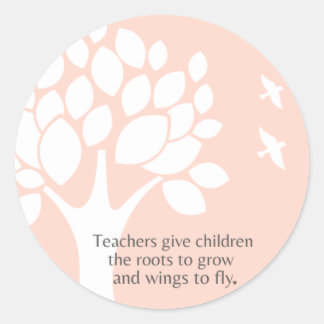 Teacher appreciation classic round sticker
