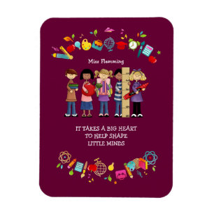 Teacher Appreciation Custom Name Gift  Magnet