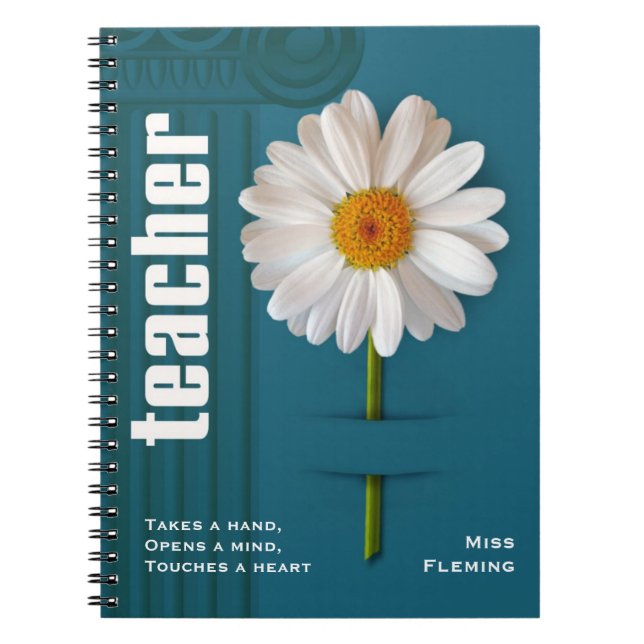 Teacher Appreciation Custom Name Gift  Notebook (Front)