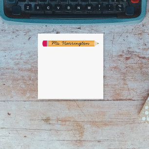 Teacher Appreciation Custom Pencil Notepad