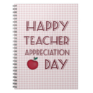 Teacher appreciation day notebook