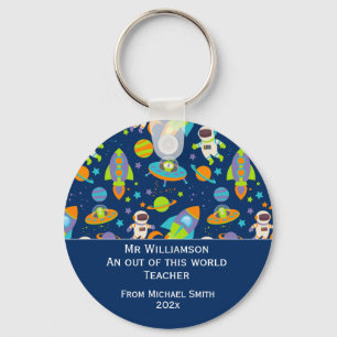 Teacher Appreciation Day Out of This World Space Key Ring