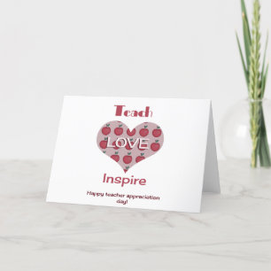 Teacher appreciation day thank you card