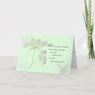 Teacher Appreciation Day Wildflowers Thank You Card