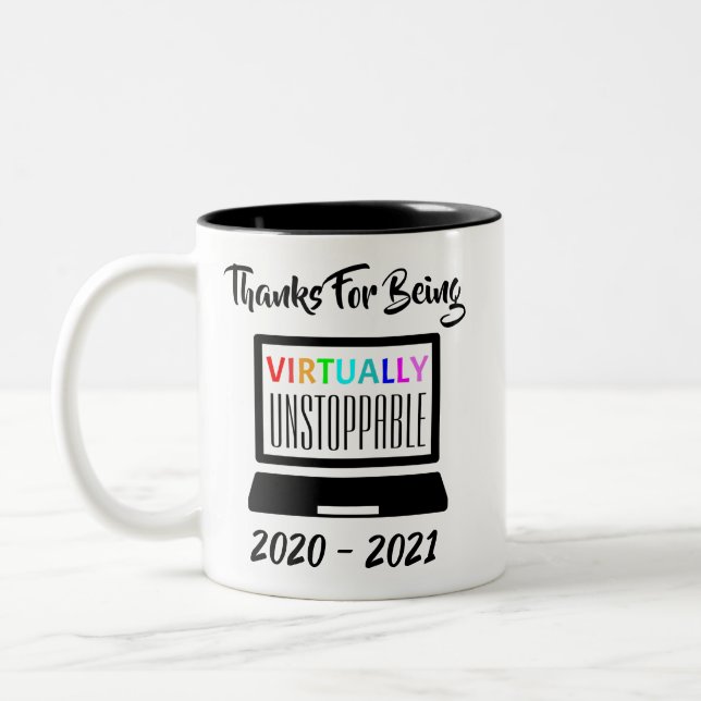 Teacher Appreciation Gift 2021  Two-Tone Coffee Mug (Left)