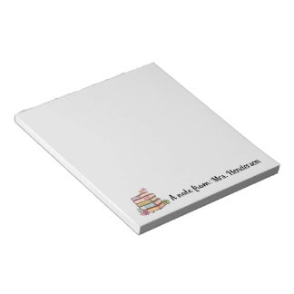 Teacher Appreciation Gift Custom Name Notepad