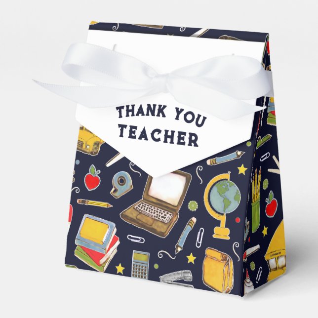 Teacher Appreciation Gift Favour Box (Front Side)