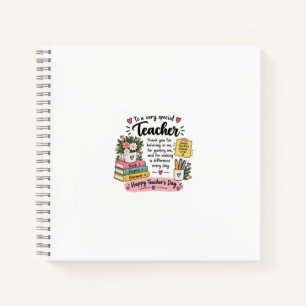 Teacher Appreciation Gift Happy Teacher's Day Notebook