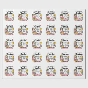 Teacher Appreciation Gift Happy Teacher's Day Wrapping Paper