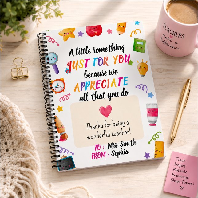 Teacher appreciation gift notebook (Creator Uploaded)