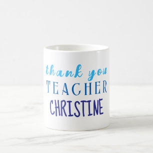 Teacher Appreciation Gift, Personalised Thank You Coffee Mug