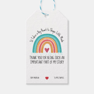 Teacher Appreciation Gift Tag – Rainbow Design