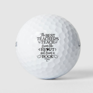 Teacher Appreciation Gift Teach Heart Thank You Golf Balls