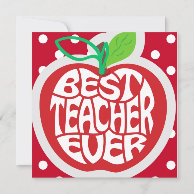 Teacher Appreciation Holiday Card (Front)
