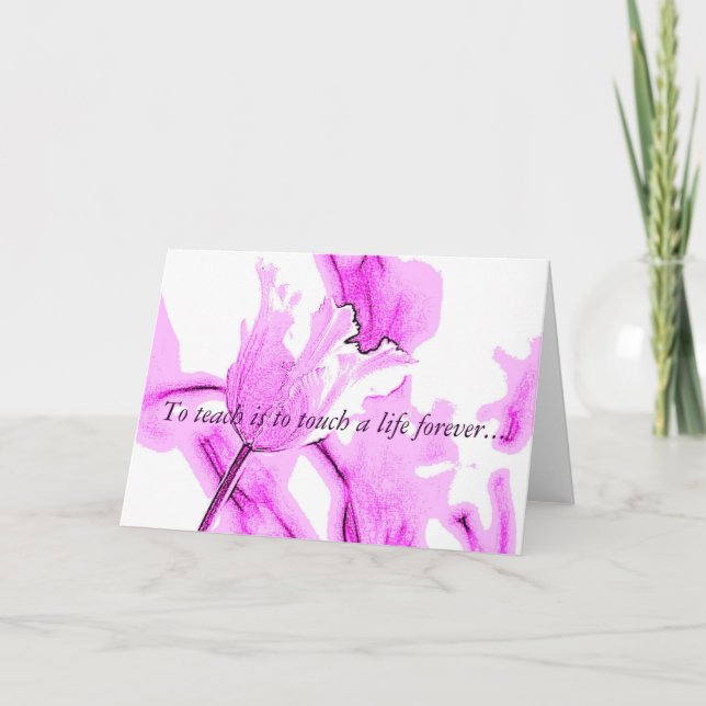 Teacher Appreciation Note Card (Front)