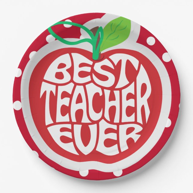 Teacher Appreciation Paper Plate (Front)