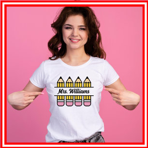 Teacher Appreciation Pencil Back To School T-Shirt