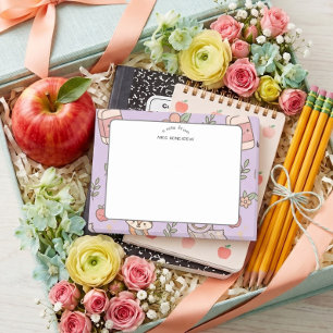 Teacher appreciation Purple School Pattern  Post-it Notes