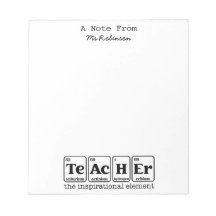 Teacher Appreciation Science Theme Stationary