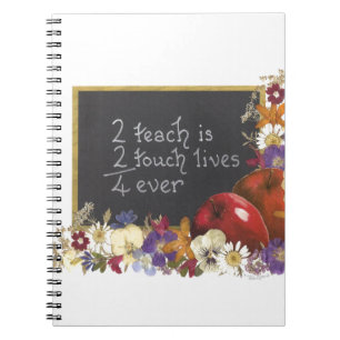 Teacher appreciation spiral notebook