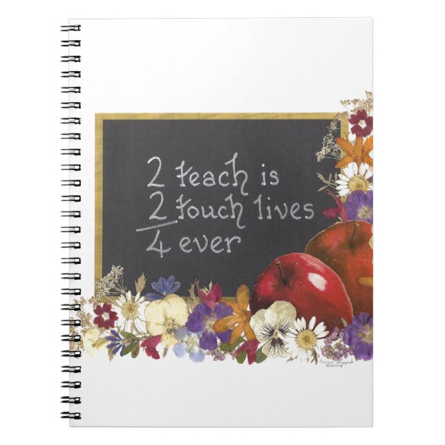 Teacher appreciation spiral notebook (Front)