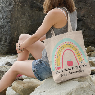 Teacher Appreciation Thank You Personalised Tote Bag