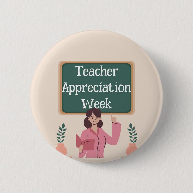 Teacher Appreciation Week  6 Cm Round Badge (Front)