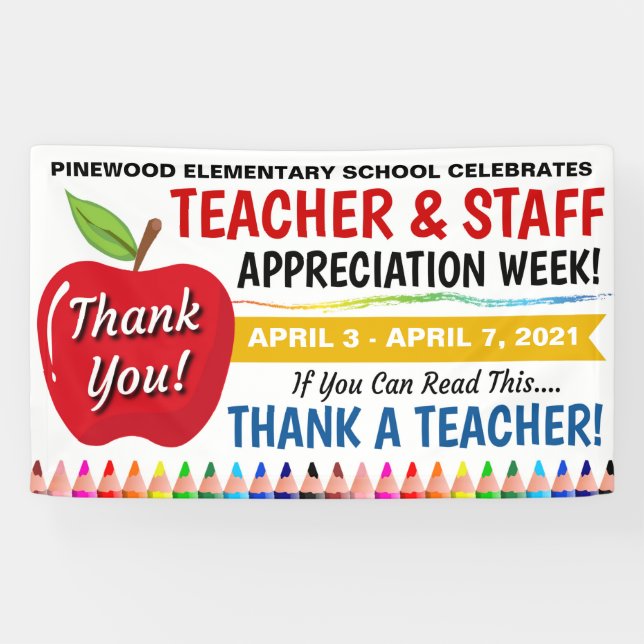 Teacher Appreciation Week Banner (Horizontal)
