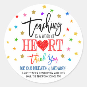 Teacher Appreciation Week Classic Round Sticker