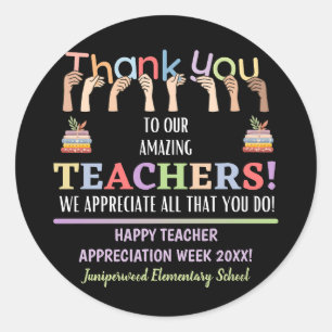 Teacher Appreciation Week Classic Round Sticker
