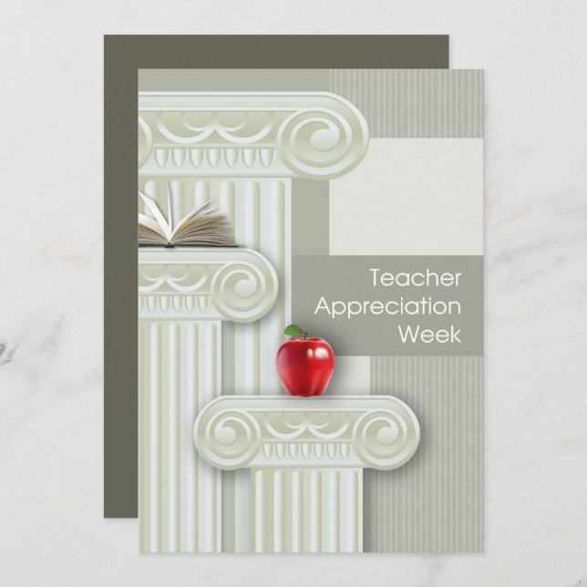 Teacher Appreciation Week Custom Card (Front/Back)