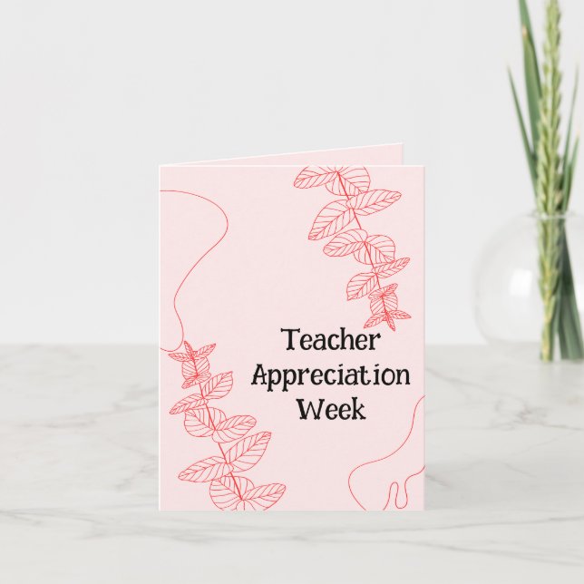 Teacher Appreciation Week  Holiday Card (Front)
