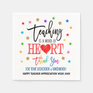 Teacher Appreciation Week Party Decor Paper Napkin