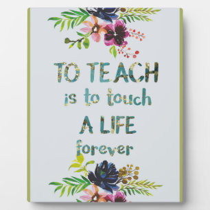 Teacher Appreciation Week Teacher Quote Typography Plaque