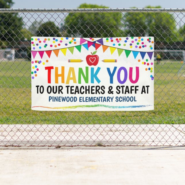 Teacher Appreciation Week Thank You Banner (Insitu)