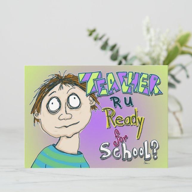 Teacher Are You Ready For School? (Standing Front)
