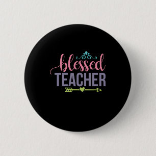 Teacher Art Blessed Teacher 6 Cm Round Badge