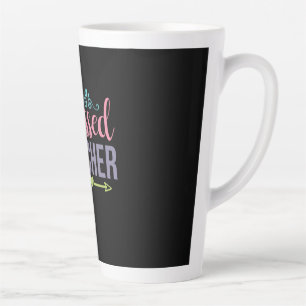 Teacher Art Blessed Teacher Latte Mug