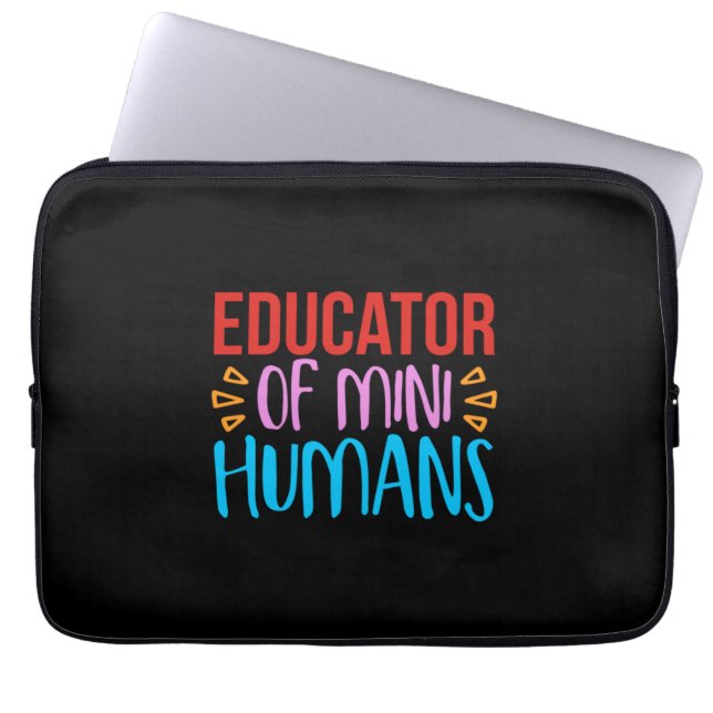 Teacher Art Educator Of Mini Human Laptop Sleeve (Front)