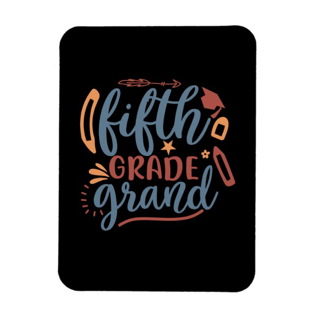 Teacher Art Fifth Grade Grand Magnet (Vertical)