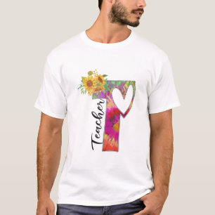 Teacher Art Flower Teacher T-Shirt