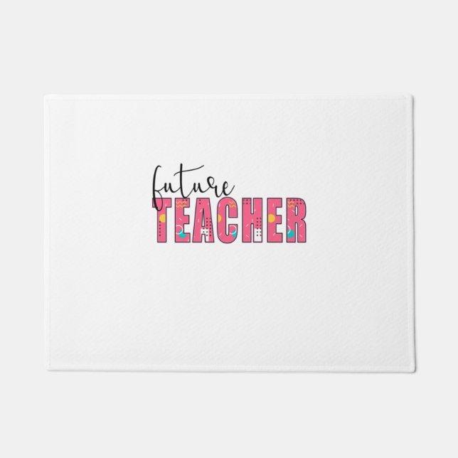 Teacher Art Future Teacher Doormat (Front)