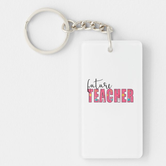 Teacher Art Future Teacher Key Ring (Front)