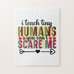 Teacher Art I Teach Tiny Humans Jigsaw Puzzle